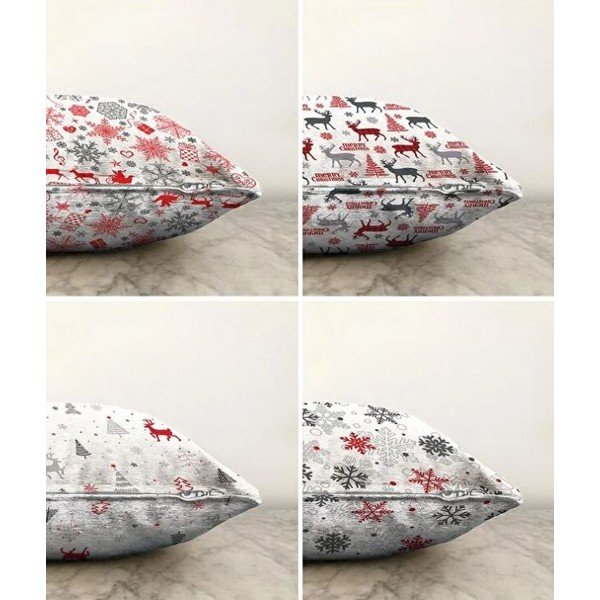 Калъфки за възглавници в комплект 4 бр. с коледни мотиви 43x43 cm Merry Christmas – Mila Home-image-1