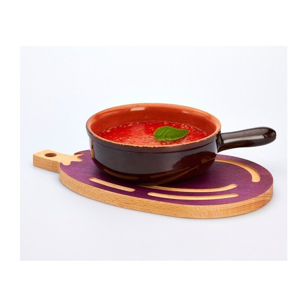 Bukové krájecí prkénko Bisetti Eggplant, 20 x 36 cm-image-2
