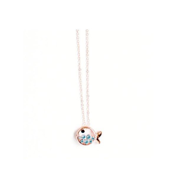Náhrdelník Swarovski Elements Fish Blue