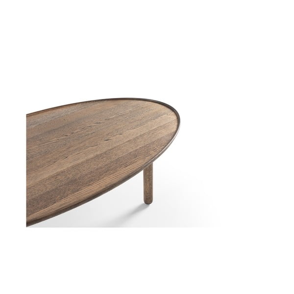 Кафява масичка за кафе от масивен дъб 65x120 cm Mu – Gazzda-image-3