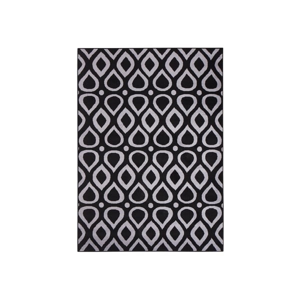 Černý koberec Vela, 200x290 cm