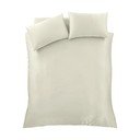 Бежово двойно удължено сатенено спално бельо 230x220 cm Silky Soft – Catherine Lansfield