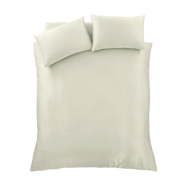 Бежово двойно  сатенено спално бельо 200x200 cm Silky Soft – Catherine Lansfield