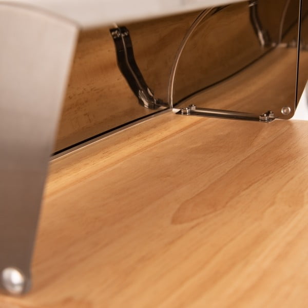 Кошница за хляб от неръждаема стомана и бамбук Basic - Orion-image-3