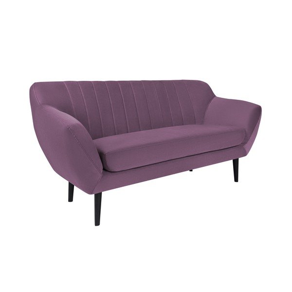 Fialová pohovka pro dva Mazzini Sofas Toscane, černé nohy-image-1
