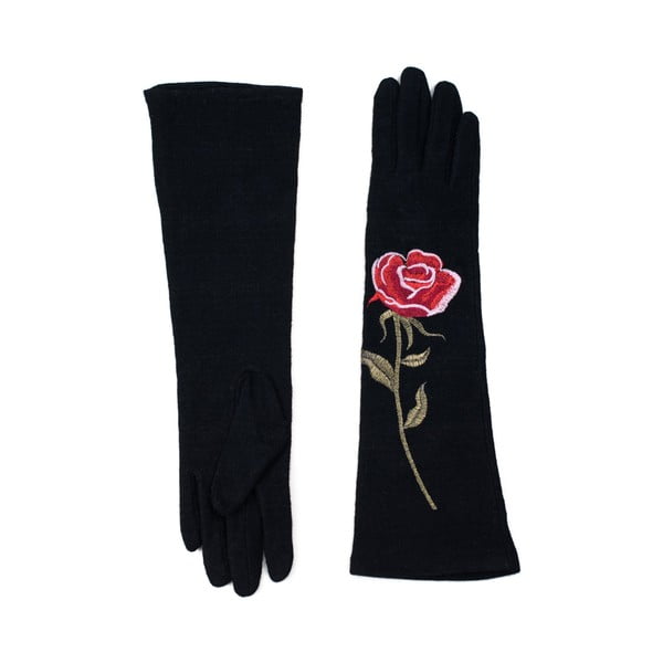 Černé rukavice Rosemary Lungo