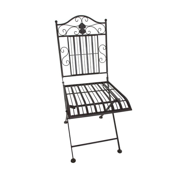 Тъмнокафяв метален градински комплект за хранене за 2 – Garden Pleasure-image-4