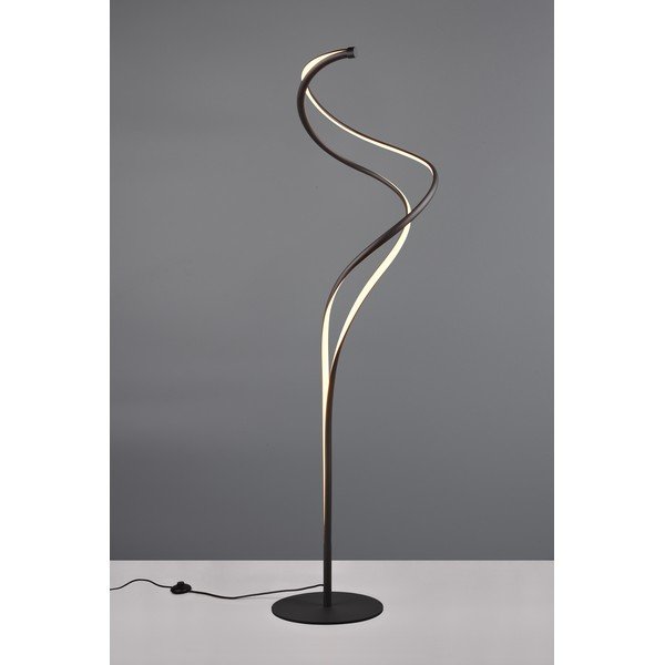 Черна LED подова лампа с метален абажур (височина 160 cm) Nala - Trio Select-image-2