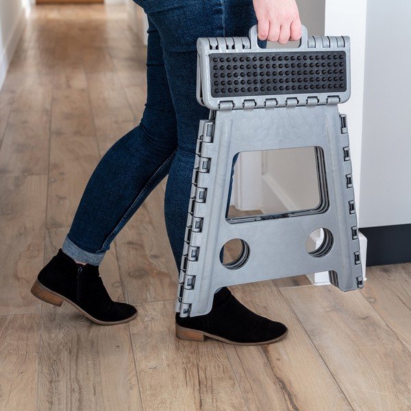 Висок сив стол Step Stool - Addis-image-4