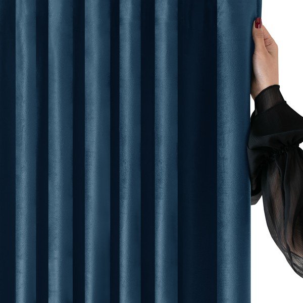 Синя затъмняваща завеса 140x175 cm Velto – Filumi-image-2