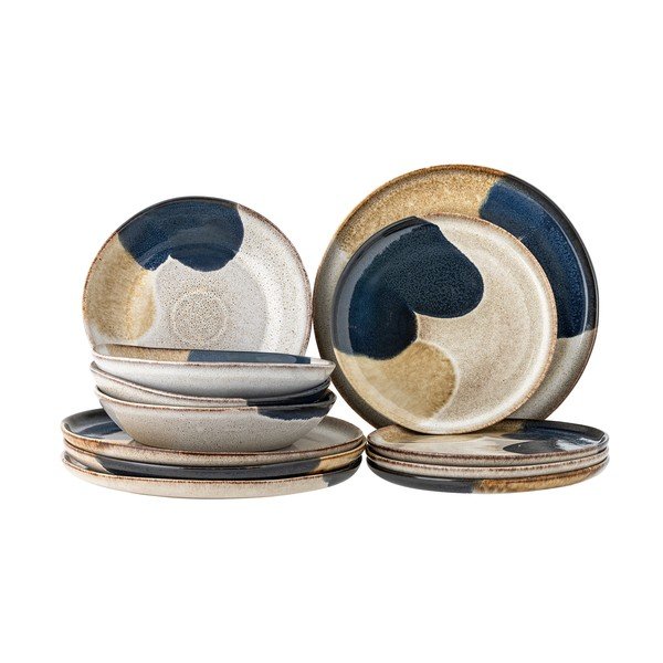 Глинен комплект за хранене 12 бр. Jules – Bloomingville