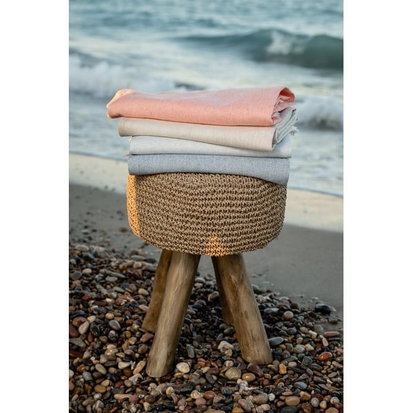 Синьо одеяло със съдържание на памук Лято , 140 x 180 cm Linen - Euromant-image-4