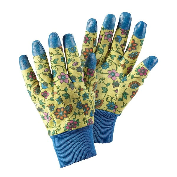 Zahradní rukavice s gumovými prsty Tapestry