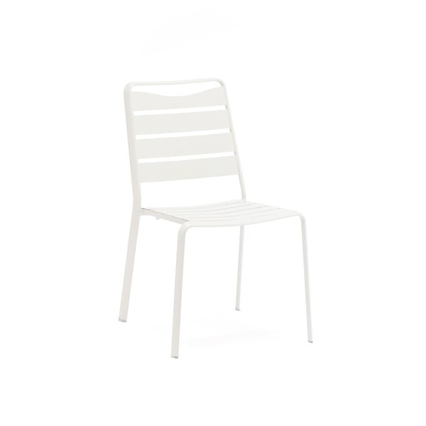 Бели метални градински столове в комплект от 4 бр. Spring – Ezeis