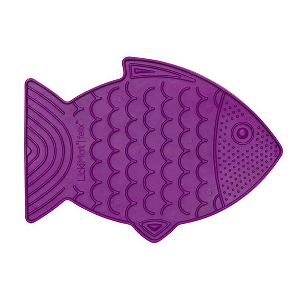Подложка за облизване за котки Felix Purple - LickiMat-image-1