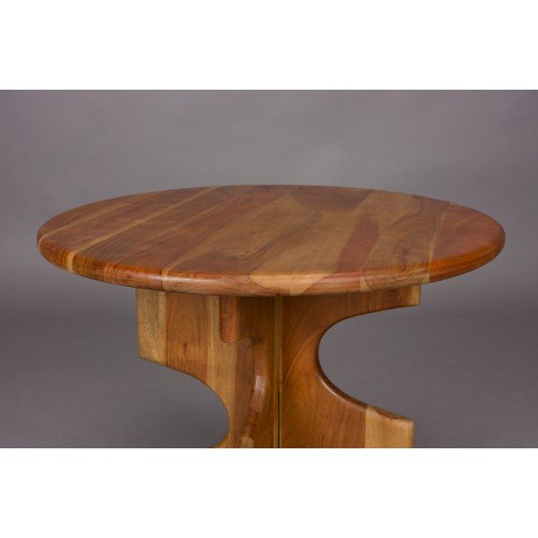 Кръгла странична масичка от масивна акация ø 60 cm Morgan – Dutchbone-image-3