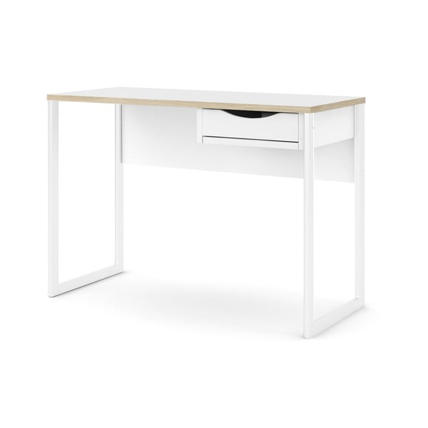 Бяла работна маса , 110 x 48 cm Function Plus - Tvilum-image-2