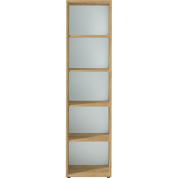Дъбов шкаф за книги в естествен цвят 50x196 cm Monteria - Germania