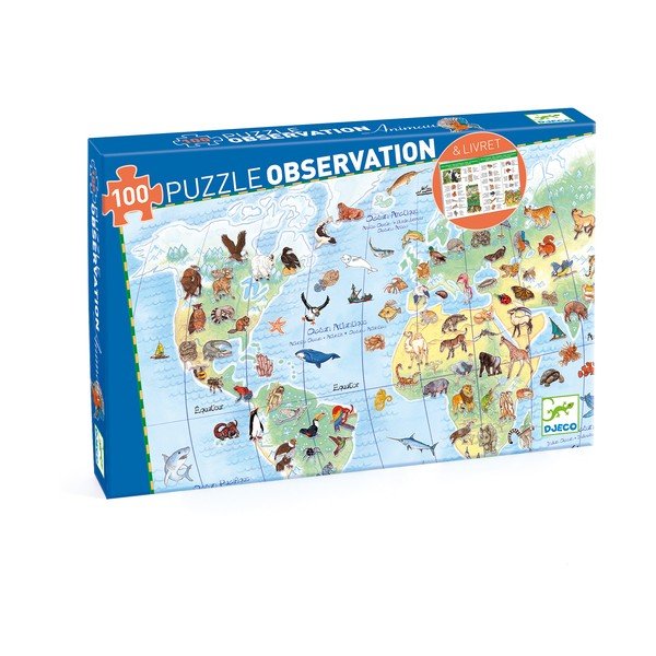 Пъзел World's animals - Djeco