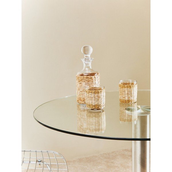 Кръгла трапезна маса със стъклен плот ø 90 cm Metropolitan – Premier Housewares-image-3