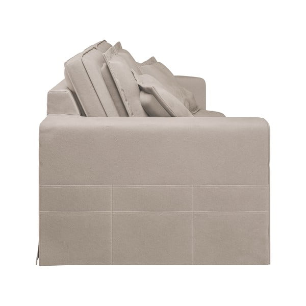 Светлокафяв диван 196 cm Nora – Ropez-image-4