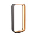 Черна LED настолна лампа с гласово управление/ управление чрез мобилно приложение с метален абажур (височина 61 cm) Cizione – CINQUE