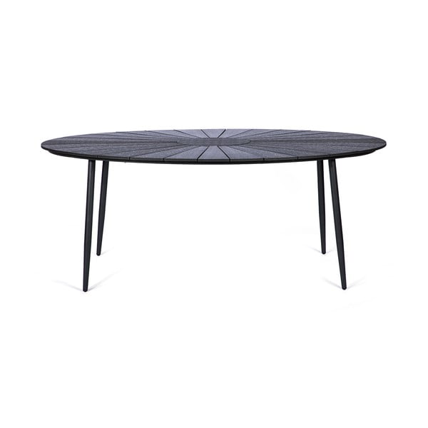 Черна градинска маса с плот от артдърво , 190 x 115 cm Marienlist - Bonami Selection-image-2