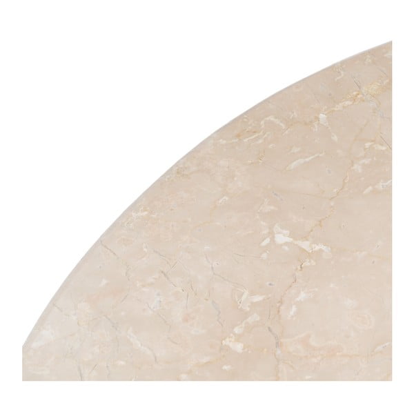 Кръгла трапезна маса с мраморна плоча ø 120 cm – Ixia-image-3