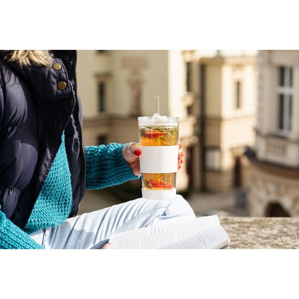 Бяла термочаша 600 ml Fuori – Vialli Design-image-2