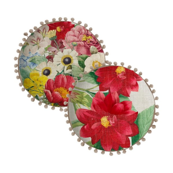 Възглавница с обратен ход Spring, ⌀ 45 cm Spring Flowers - Madre Selva