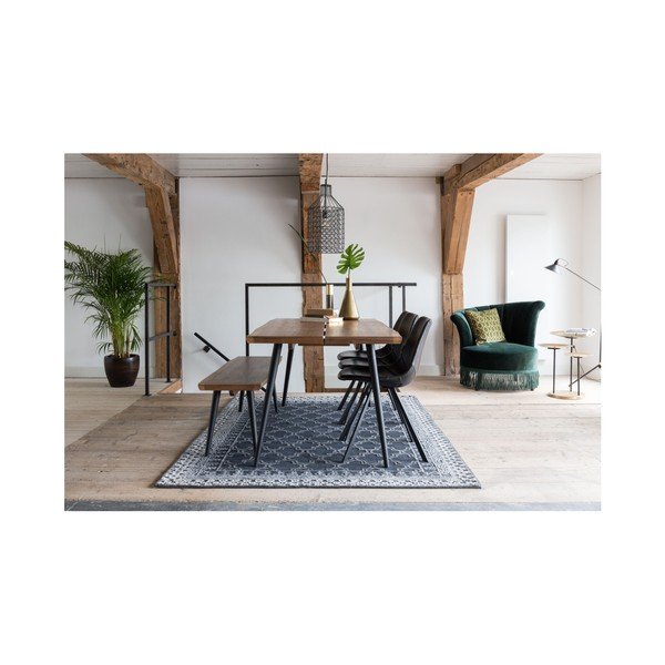 Пейка с черни стоманени крака , дължина 180 cm Alagon - Dutchbone-image-4