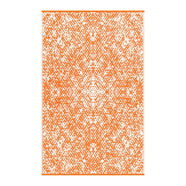 Оранжево-бял двустранен килим за открито Gatra, 120 x 180 cm - Green Decore