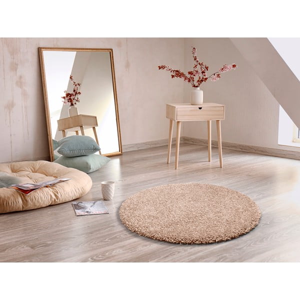 Светлокафяв килим Aqua Liso, ø 80 cm - Universal-image-1