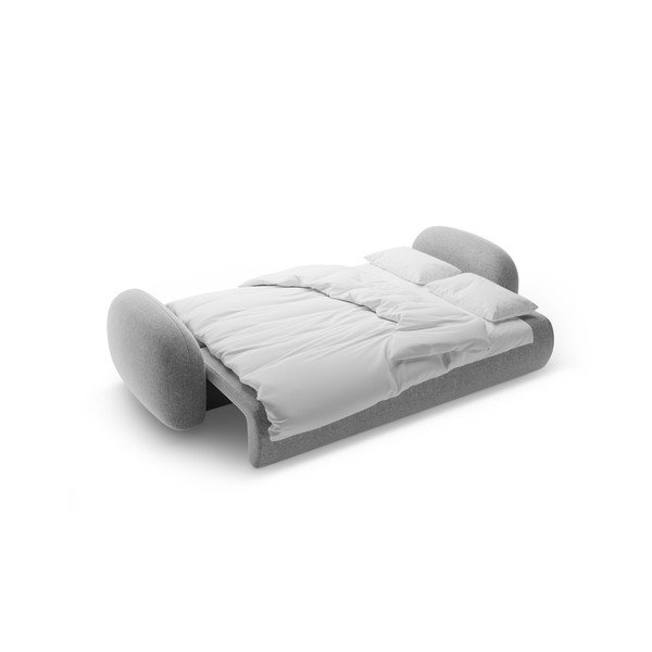 Светлосив шенилов сгъваем/с място за съхранение диван 262 cm Tonale – Cosmopolitan Design-image-4