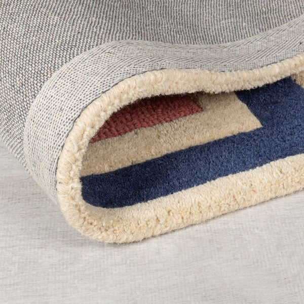 Ръчно изработена вълнена пътека 60x230 cm Retro Blocks – Flair Rugs-image-2