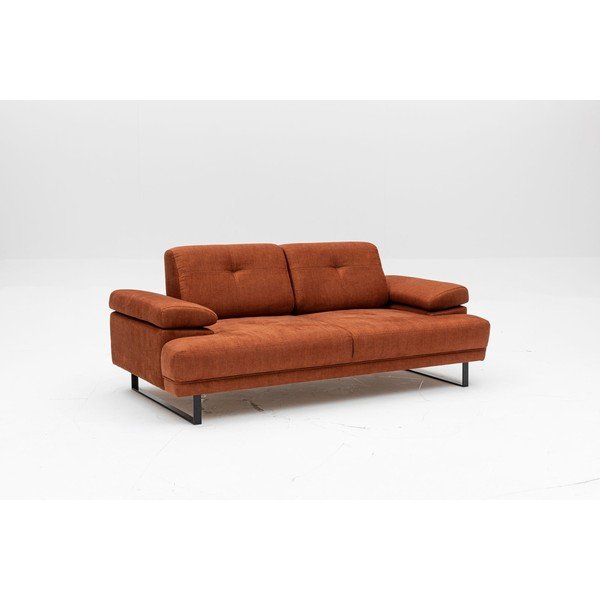 Оранжев разтегателен диван 199 cm Mustang - Balcab Home-image-2