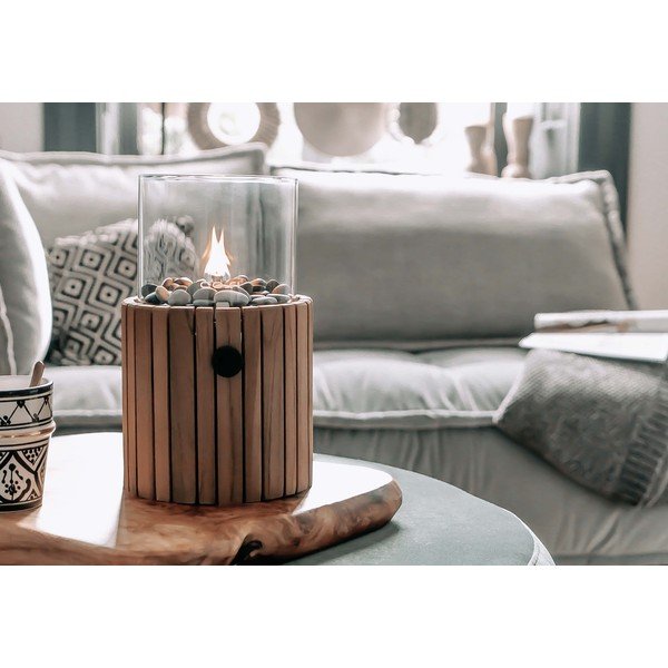 Газова лампа от тиково дърво Cosi Scoop Timber, височина 30 cm - COSI-image-4