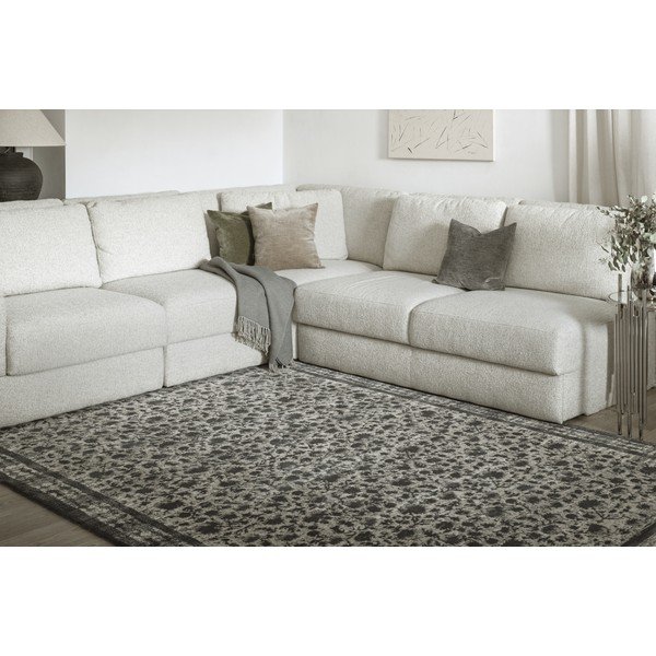 Антрацитен вълнен килим 200x300 cm Agnus Classic – Agnella-image-1