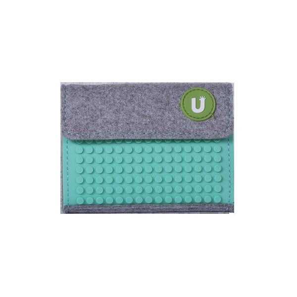 Pixel портфейл сив/акварелно зелен - Pixel bags