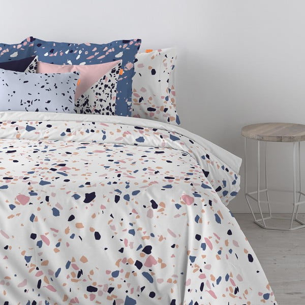 Памучна завивка , 140 x 200 cm Terrazzo - Blanc-image-3