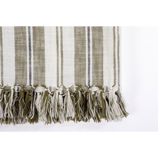 Зелено памучно одеяло 150x200 cm Indira – Tiseco Home Studio-image-1