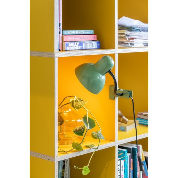 Зелена метална настолна лампа (височина 33,5 cm) New Retro – Leitmotiv-image-1