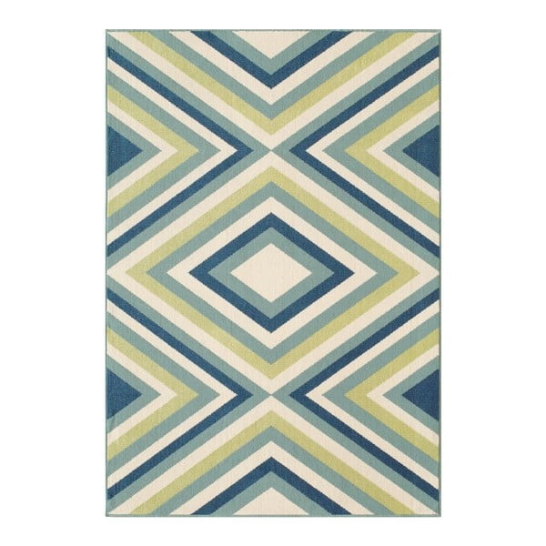 Синьо-зелен килим на открито , 160 x 230 cm Rombi - Floorita