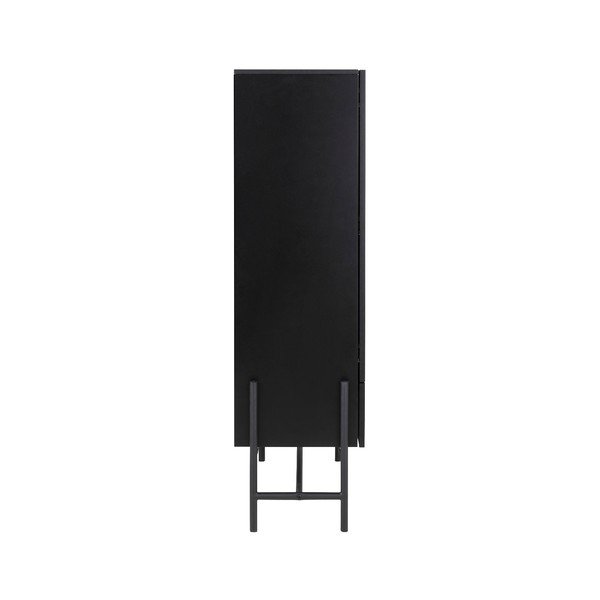 Черен шкаф Norse, височина 150 cm - Interstil-image-3