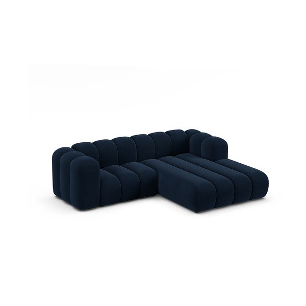 Тъмносин ъглов диван (десен ъгъл) Lupine – Micadoni Home-image-1