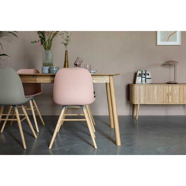 Светлорозови трапезни столове в комплект от 2 броя Albert - Zuiver-image-2