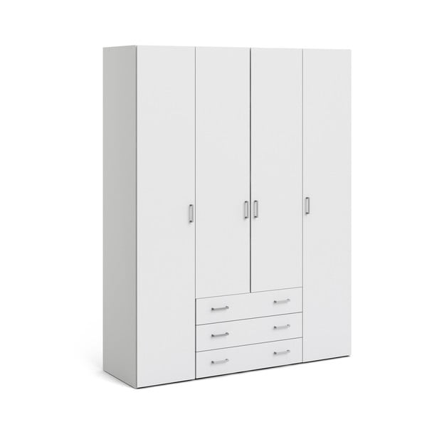 Бял гардероб 154x200 cm Space – Tvilum-image-2