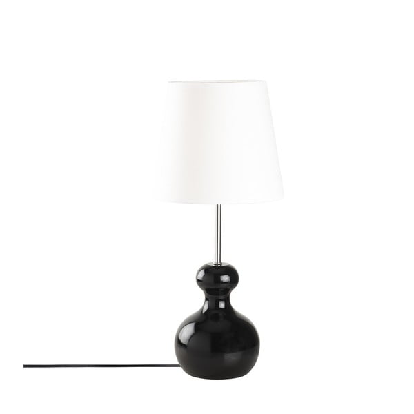 Dřevěná stolní lampa v černé barvě Opviq lights Mallina