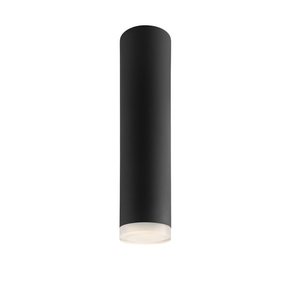 Черна лампа за таван със стъклен абажур - LAMKUR