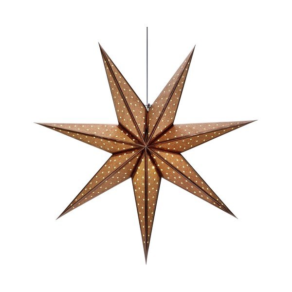 Кафява коледна висяща светлинна украса , дължина 45 см Glitter - Markslöjd